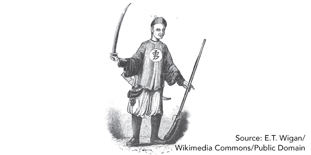 Image 5: Chinese swordsman, 1844