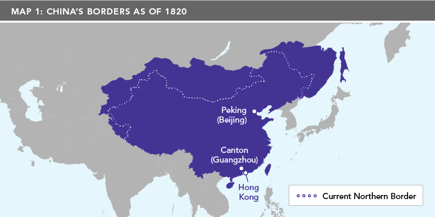 Map 1:China's Borders as of 1820