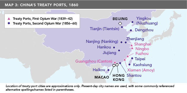 opium trade map